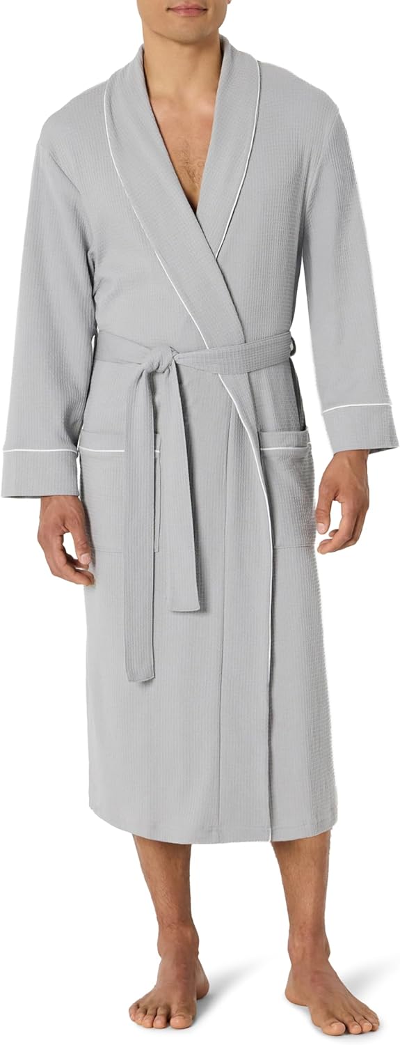 Men's Lightweight Waffle Bathrobe (Available in Big & Tall)