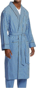 Men's Long-sleeve Lightweight Cotton Woven-robe